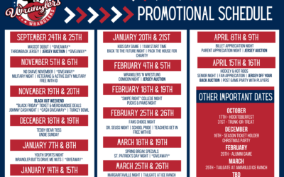 Wranglers release promotion schedule for the 2021-22 season