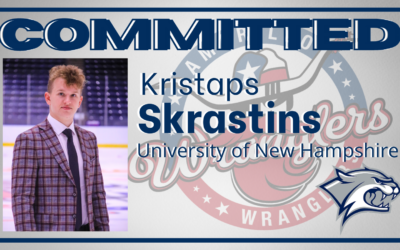 Skrastins becomes first player to commit in Wranglers history; signs with UNH