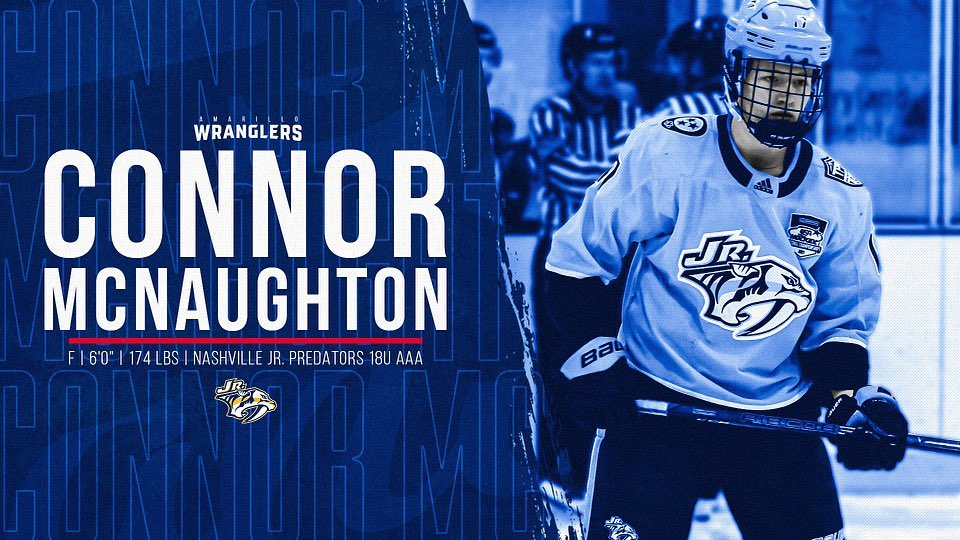 Wranglers tender Connor McNaughton from Nashville program