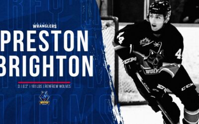 Wranglers tender Defenseman Preston Brighton