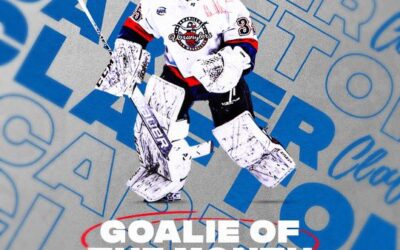 Carter Clafton named NAHL ‘Goalie of the Month’ Simanovics also honored