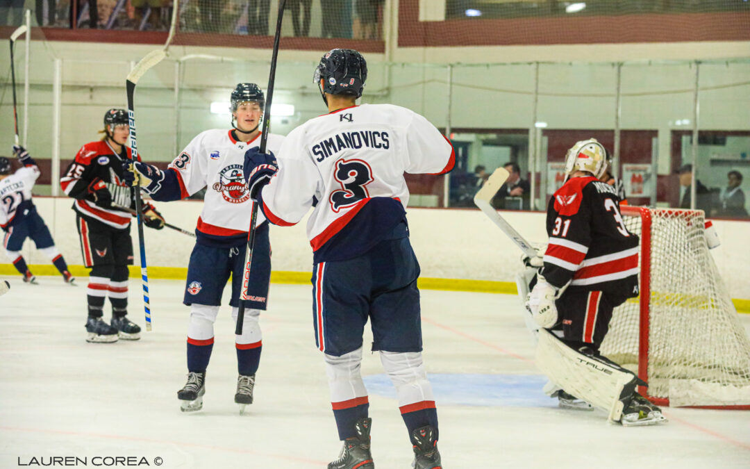 Simanovics hat trick powers Wranglers to 8-to-6 victory over Odessa