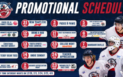 Wranglers Announce 2023-24 Promotional Schedule