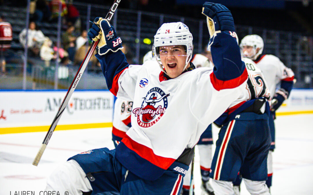 Aleslöv Strikes Twice as Wranglers Down Grit 3-2 in a Shootout